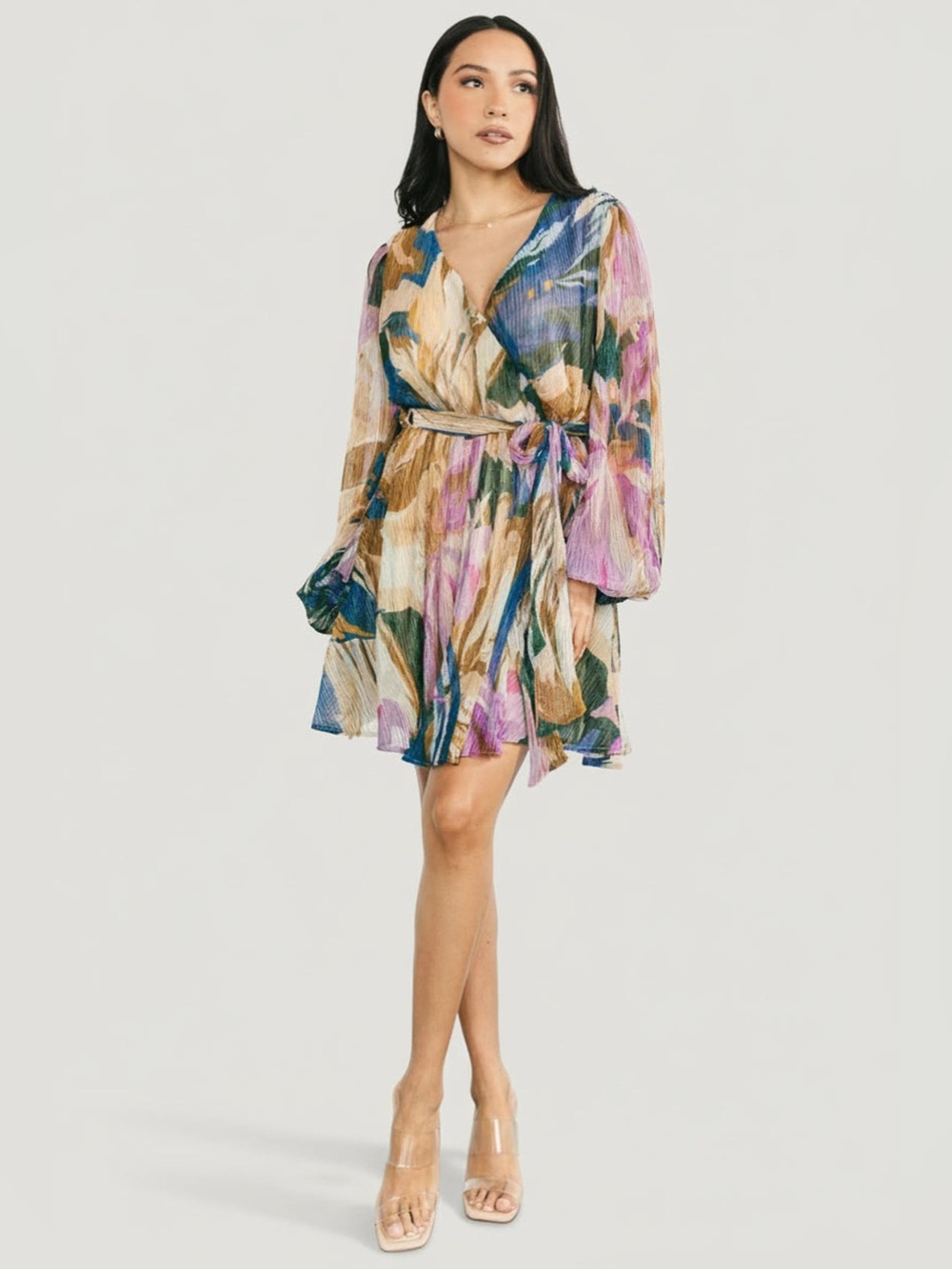 Baltic Born Rev Mini Dress in Orchid Multi - Size Small